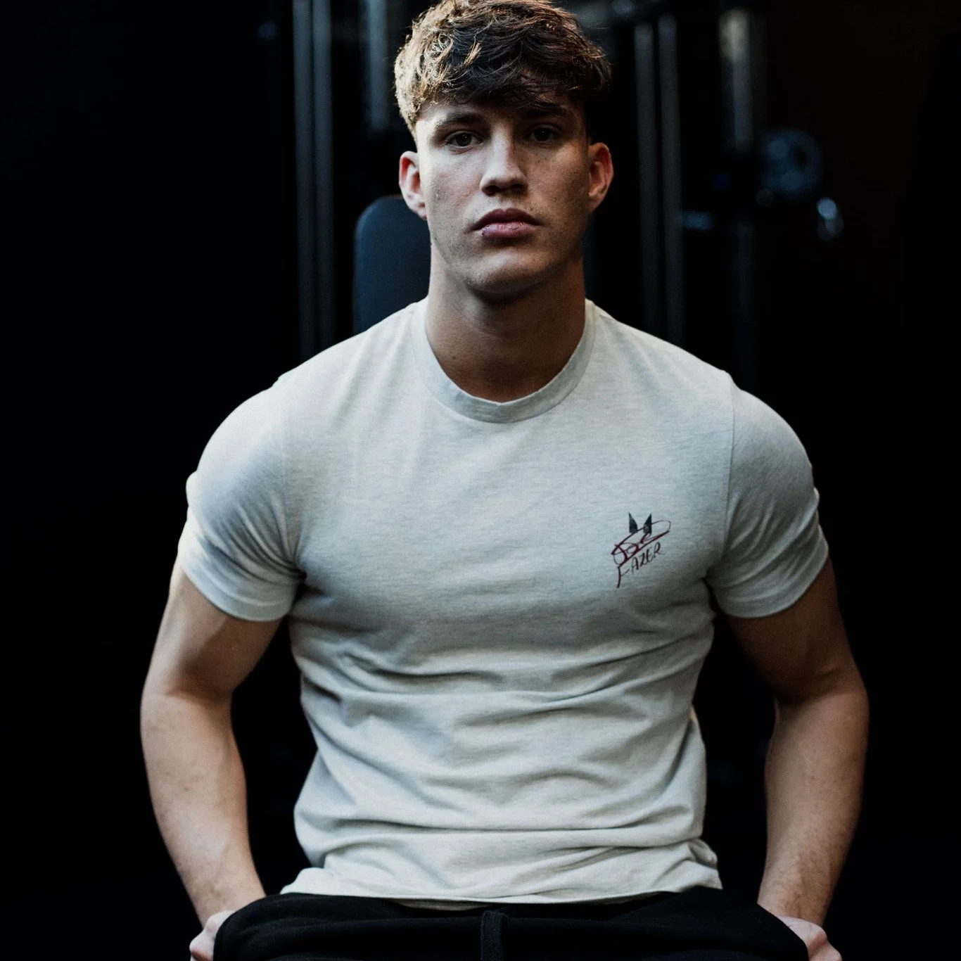 MP Men's Joe Fazer Muscle Fit Graphic T-Shirt - Grey Marl - S Immagine 1