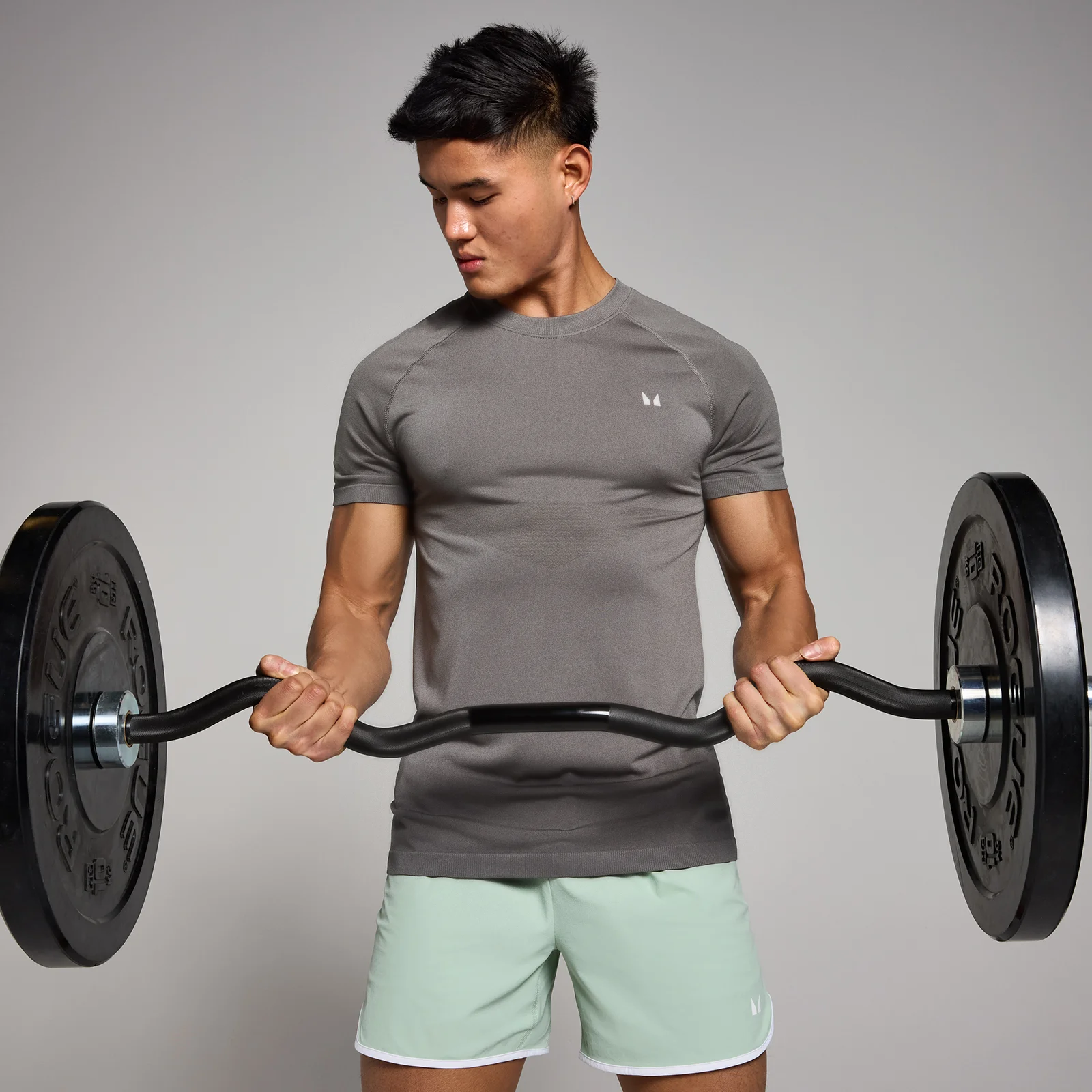 T-shirt senza cuciture MP Tempo da uomo Rock MYPROTEIN™