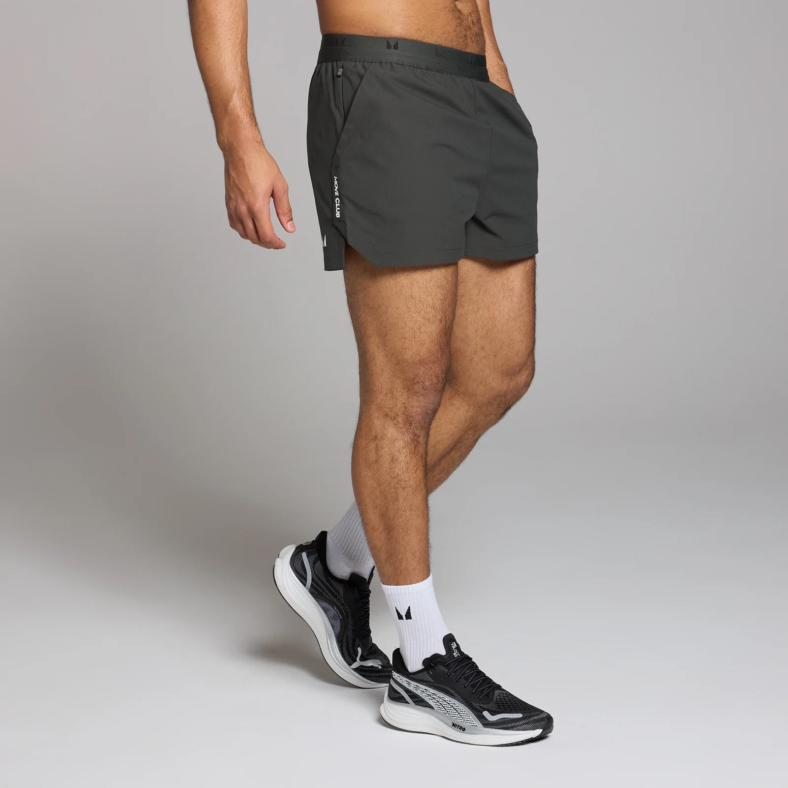 Pantaloncini con stampa 7 cm MP Tempo da uomo - Nero slavato - XS Immagine 1