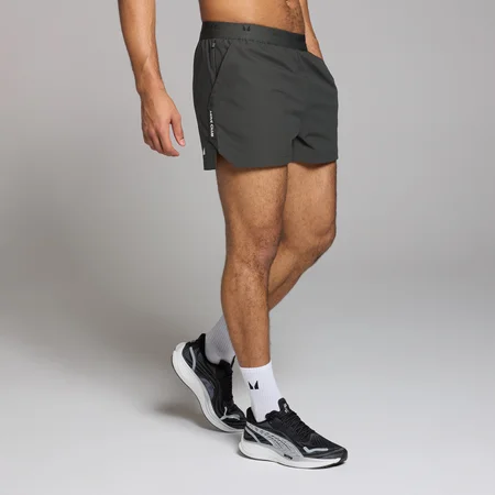 Pantaloncini con stampa 7 cm MP Tempo da uomo - Nero slavato