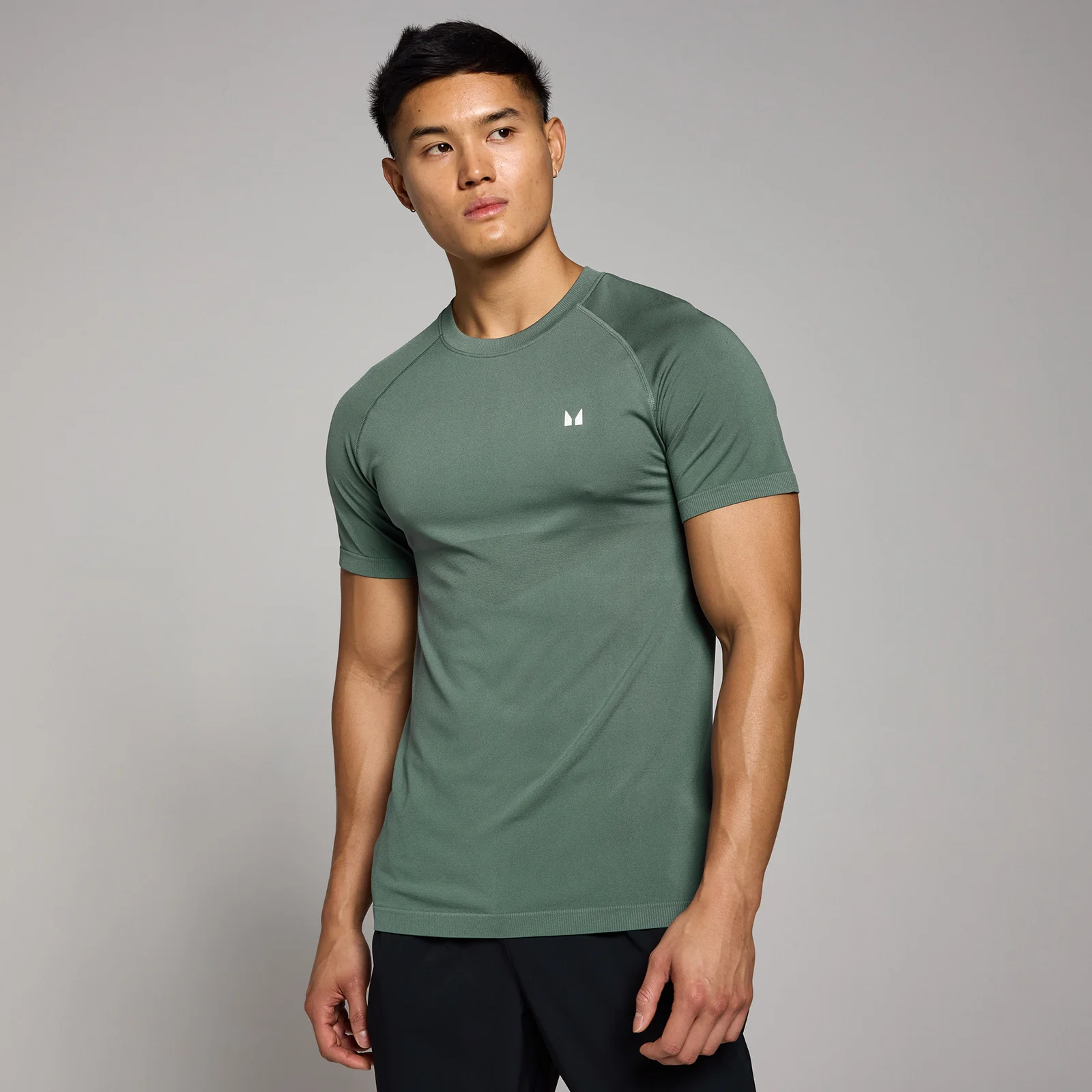 T-shirt senza cuciture MP Tempo da uomo - Stone slavato - XXXL Immagine 1