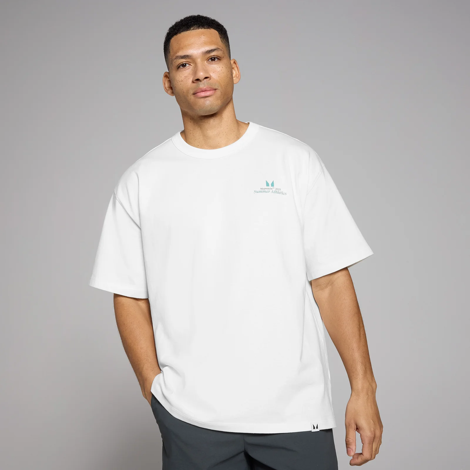 T-shirt con stampa MP Lifestyle - Bianco retro - XXS-XS Immagine 1