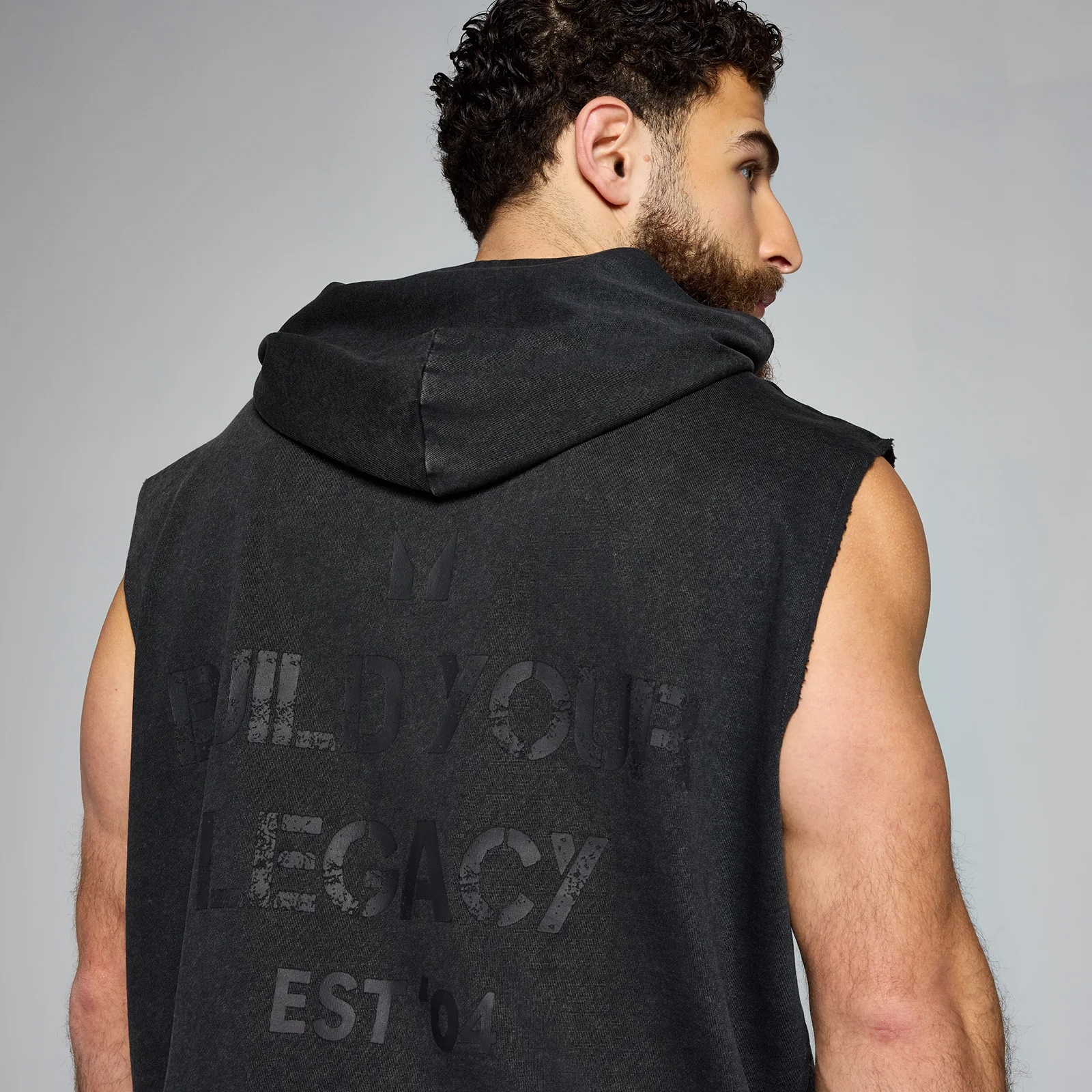 Felpa Senza Maniche Uomo Con Cappuccio - Gilet Sportivo In Cotone, Zip Frontale - Foto 7