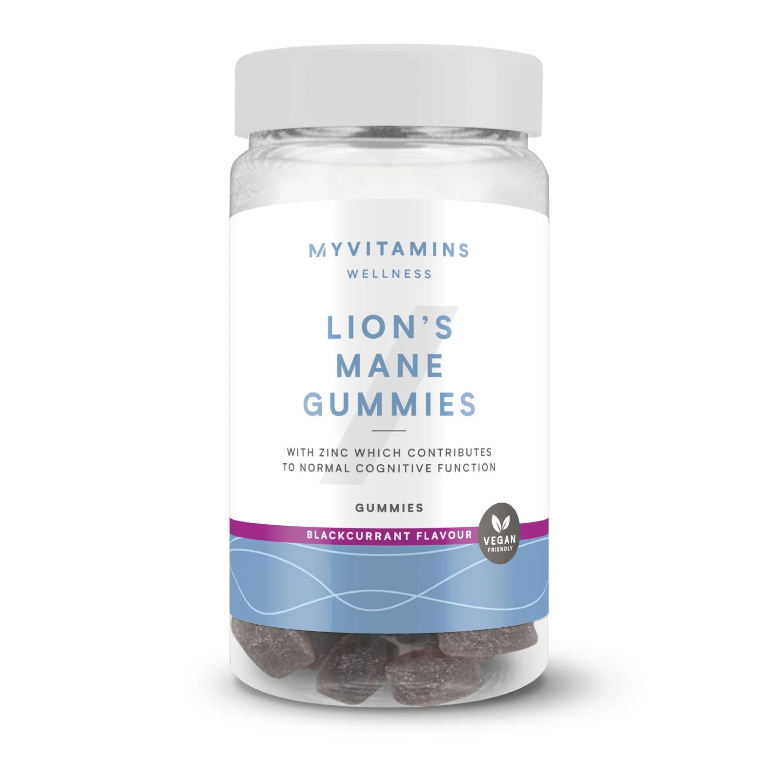 Caramelle Gommose Focus Lion's Mane - 60Gummies - Ribes nero Immagine 1