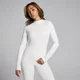 Top trasparente a collo alto MP Lifestyle da donna - Cotone naturale
