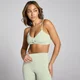Reggiseno sportivo con intreccio frontale MP Lifestyle - Verde minerale