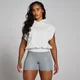 Felpa con cappuccio crop senza maniche MP Origin da donna - Grigio mélange