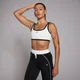 Reggiseno sportivo a contrasto MP Tempo - Bianco