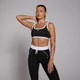 Reggiseno sportivo a contrasto MP Tempo - Nero