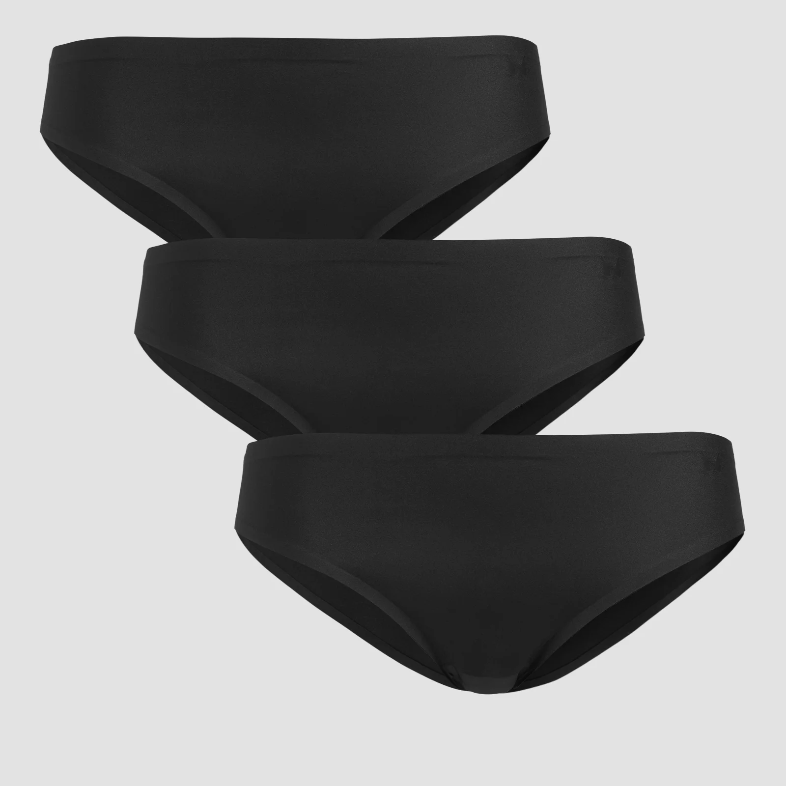 MP Women's Mid Rise No VPL Bikini Brief (3 Pack) - Black - XS Immagine 1