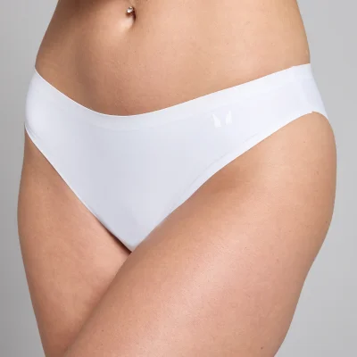 Mutandine bikini a vita media a taglio laser MP da donna (confezione da 3) - Bianco - M Immagine 8