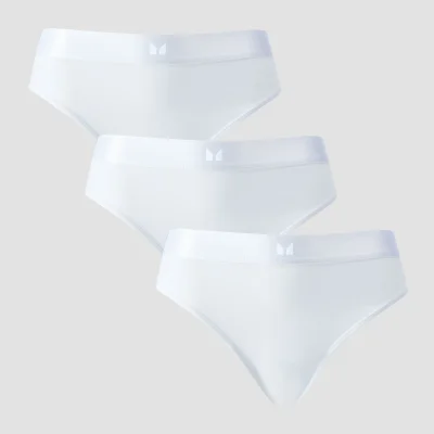Mutandine bikini a vita media MP da donna (confezione da 3) - Bianco - L Immagine 6