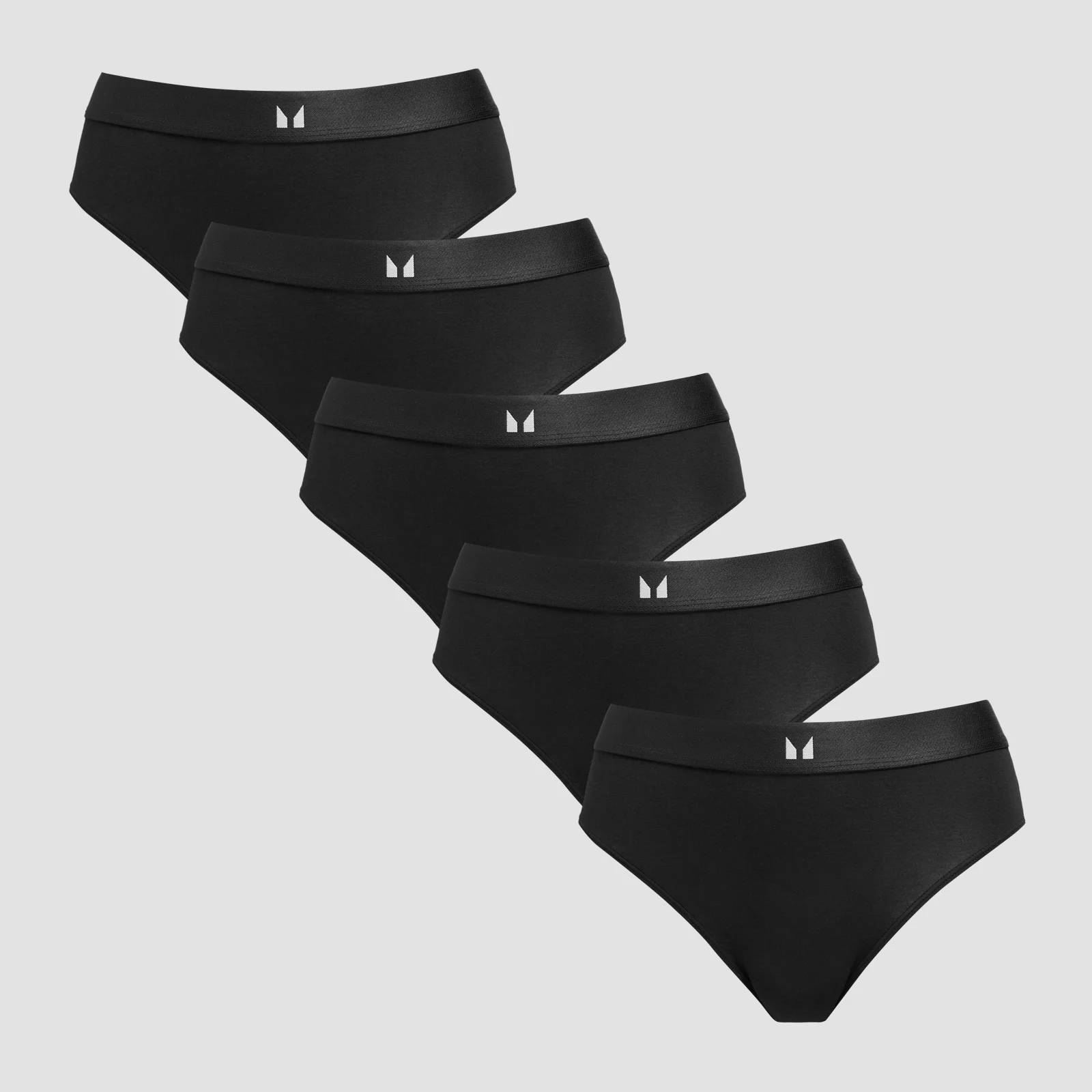 MP Women's Mid Rise Bikini Brief (5 Pack) - Black - M Immagine 1