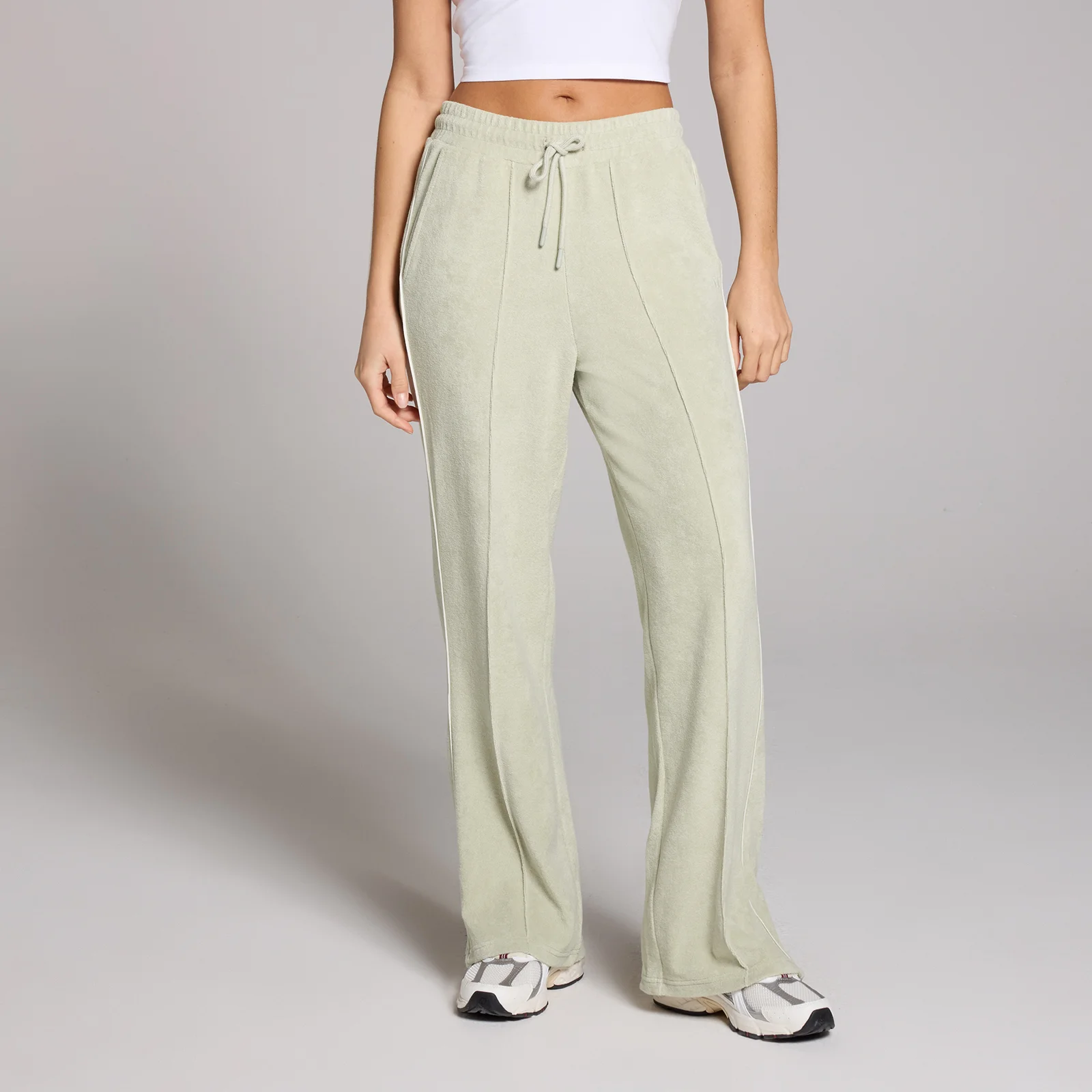 Pantaloni da jogging in spugna MP Lifestyle da donna - Verde minerale - L Immagine 1