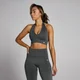 Reggiseno sportivo con scollo all'americana senza cuciture MP Tempo - Grigio notte