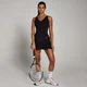 Vestito da tennis a pieghe MP Tempo da donna - Nero
