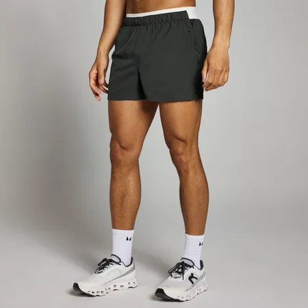 Pantaloncini sportivi 7,5 cm in tessuto MP da uomo - Nero slavato