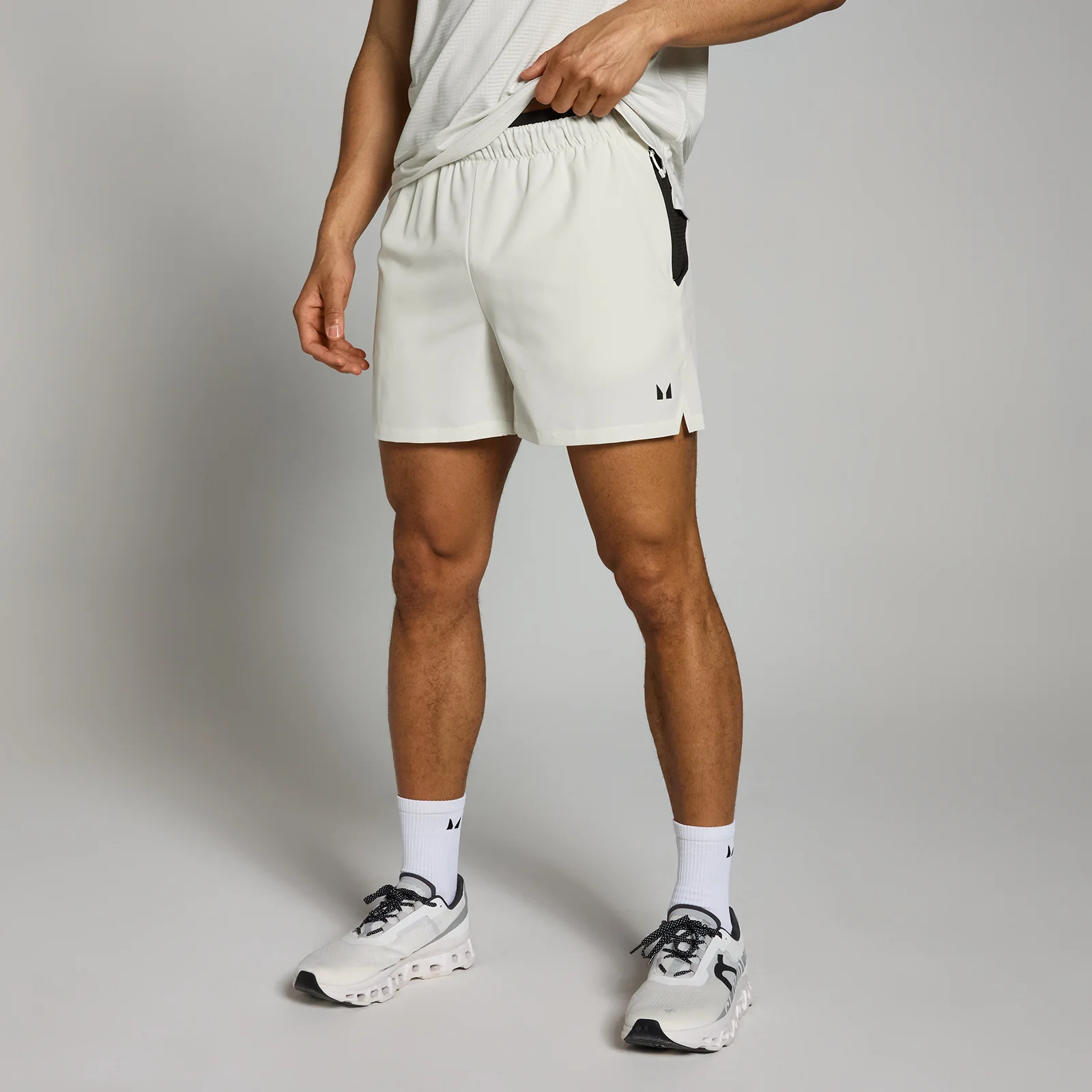 Pantaloncini sportivi da 13 cm in tessuto MP da uomo - Mist - XXL Immagine 1