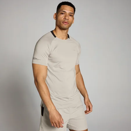 Maglia sportiva a rete MP Tempo da uomo - Grigio tortora