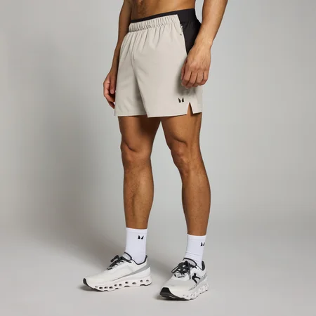 Pantaloncini sportivi da 13 cm in tessuto MP da uomo - Grigio tortora