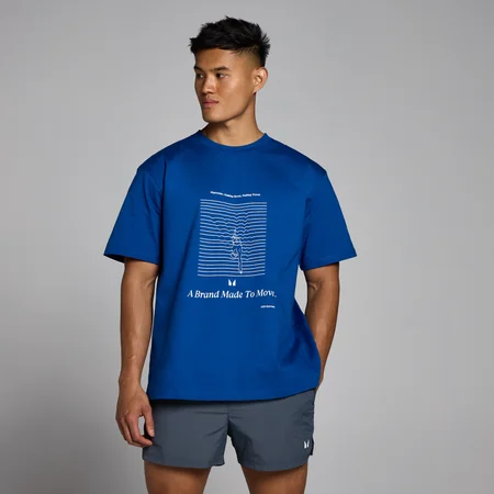 T-shirt con grafica da bagno MP - True Blue
