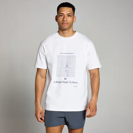 T-shirt con grafica da bagno MP - Bianca