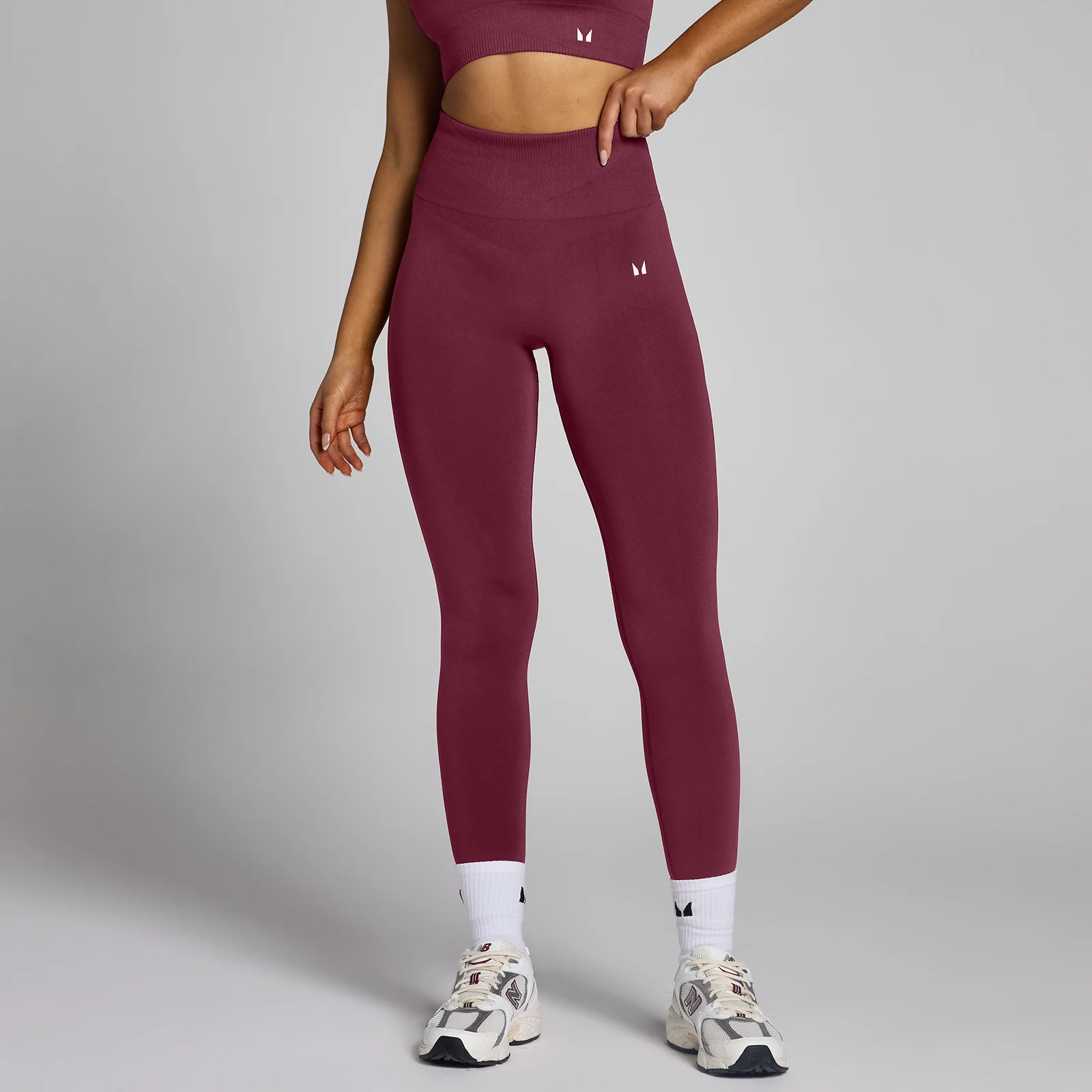 Leggings senza cuciture MP Tempo da donna - Rosso vino - L Immagine 1