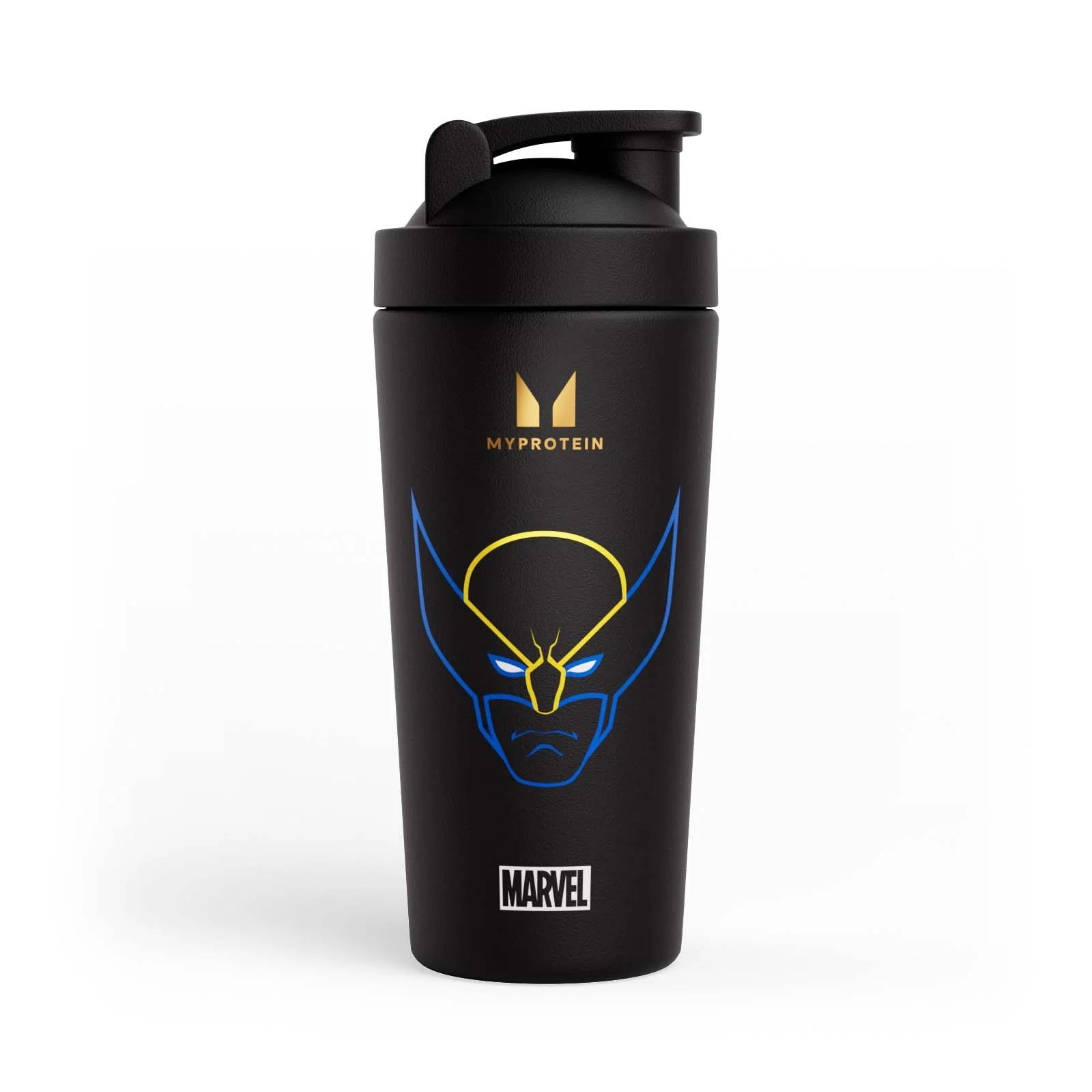 Shaker in metallo riciclato Wolverine Myprotein - Nero Immagine 1