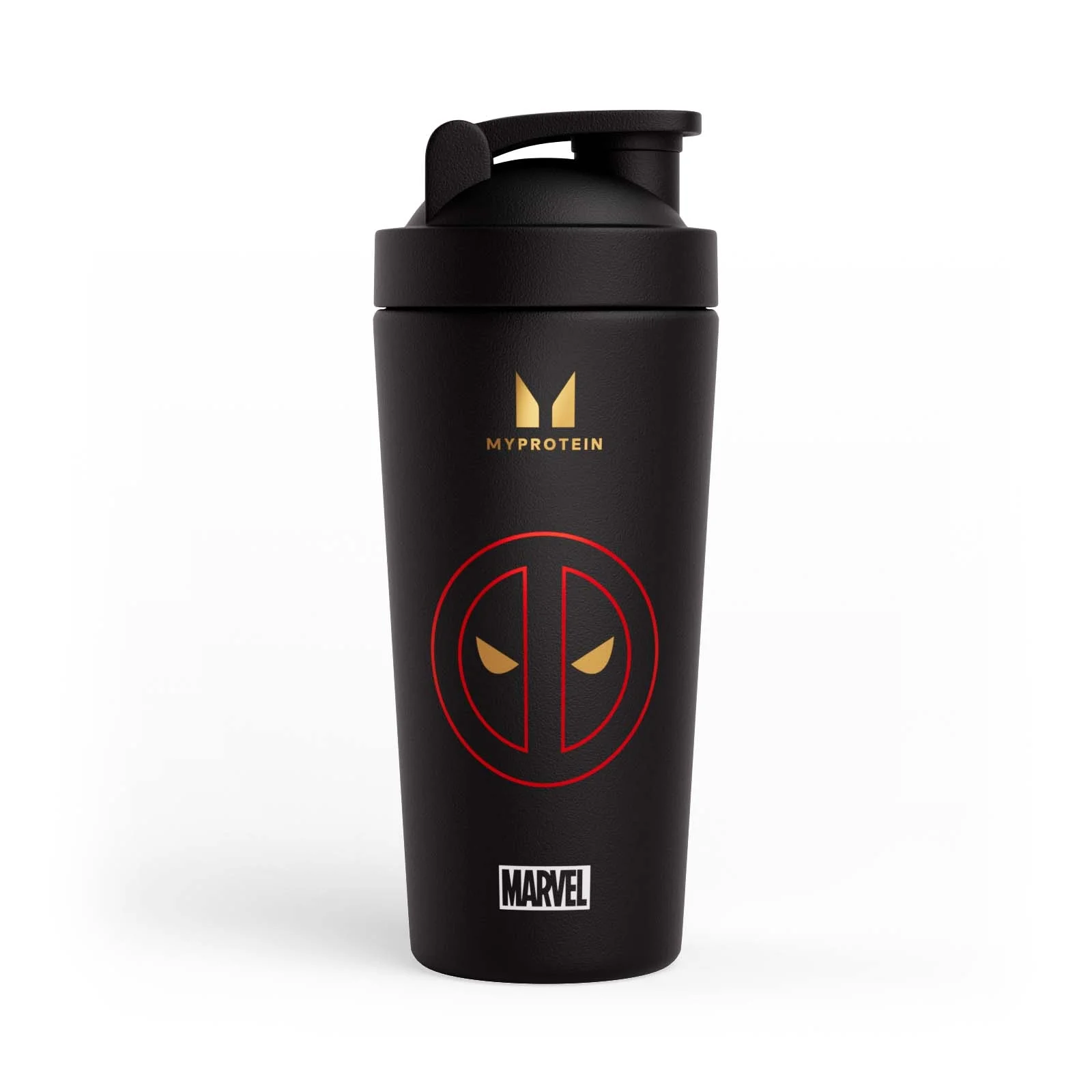Shaker in metallo riciclato Deadpool Myprotein - Nero Immagine 1