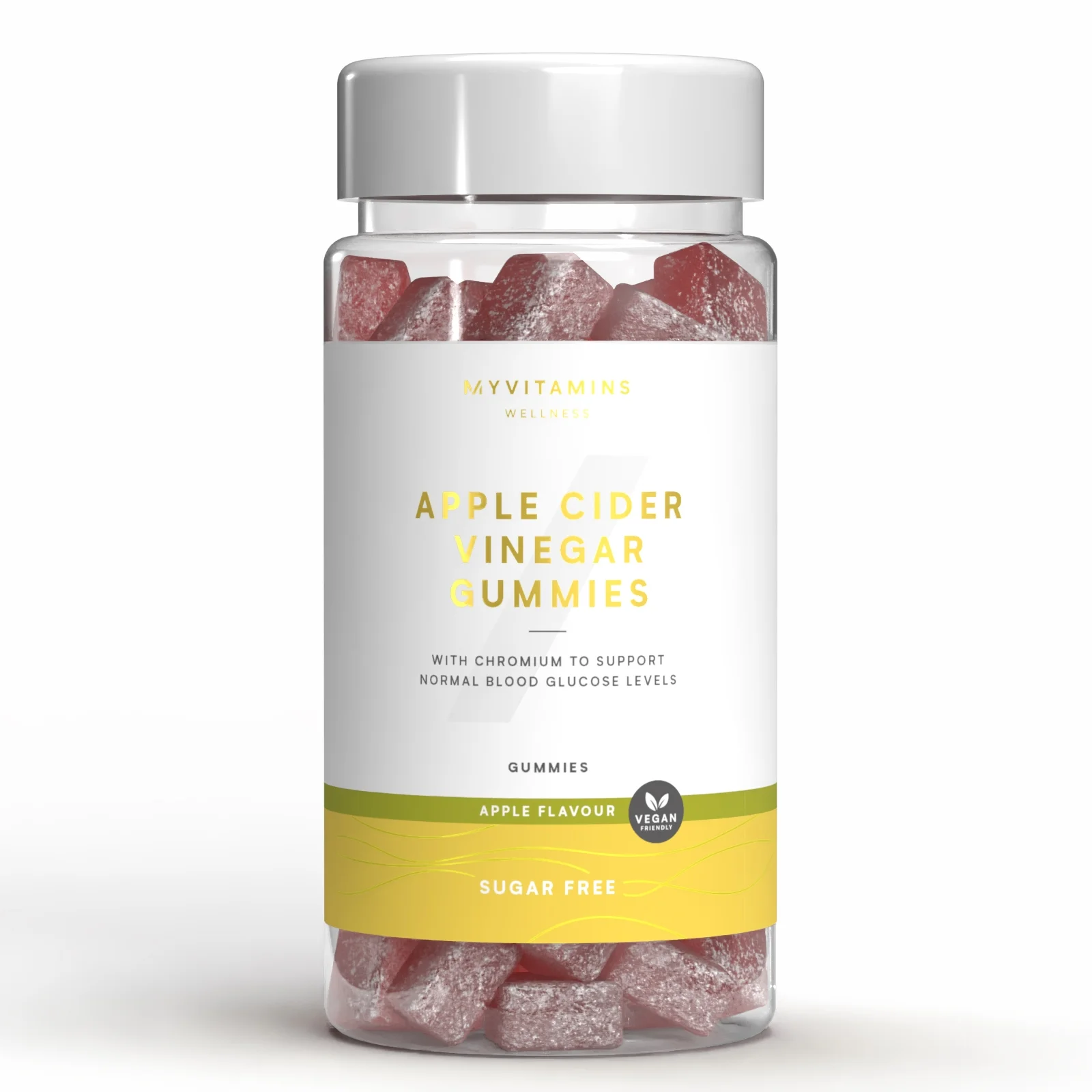 Caramelle Gommose senza Zucchero all’Aceto di Sidro di Mele - 60Gummies - Sugar Free Apple Immagine 1