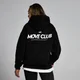 Felpa con cappuccio Move Club MP unisex - Nero