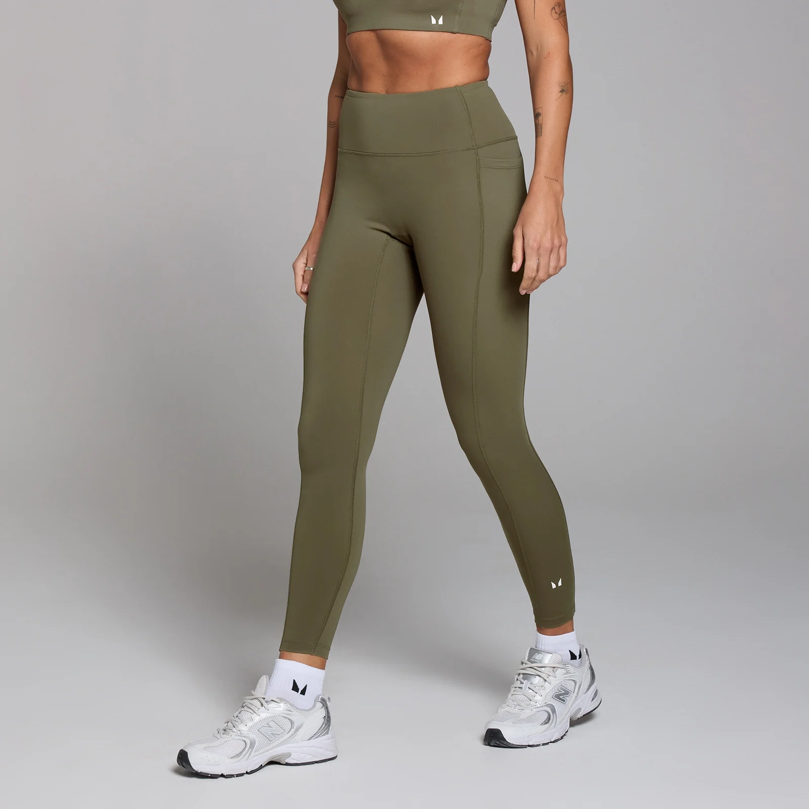 Leggings con tasca MP Active da donna - Cachi - XXL Immagine 1