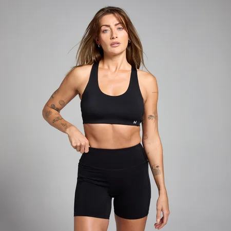 Reggiseno regolabile con dorso incrociato MP Active - Nero