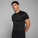 T-shirt sportiva con trama a griglia MP da uomo - Nera