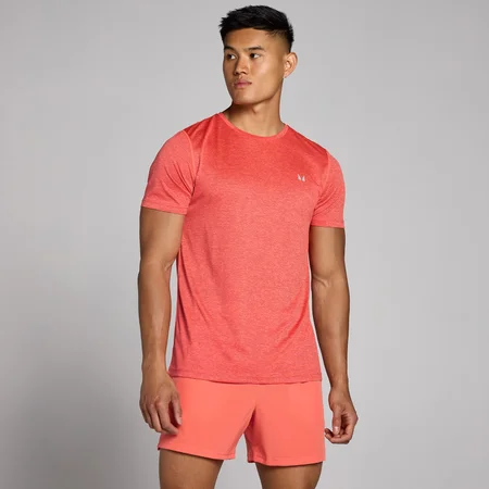 T-shirt MP Tempo mélange da uomo - Rosso corallo