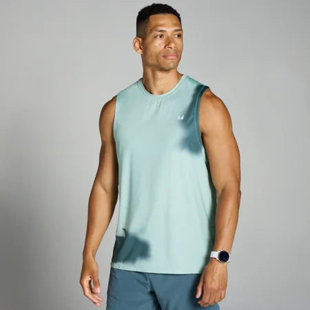 Canotta in mesh con stampa MP Velocity da uomo - Grey Mist