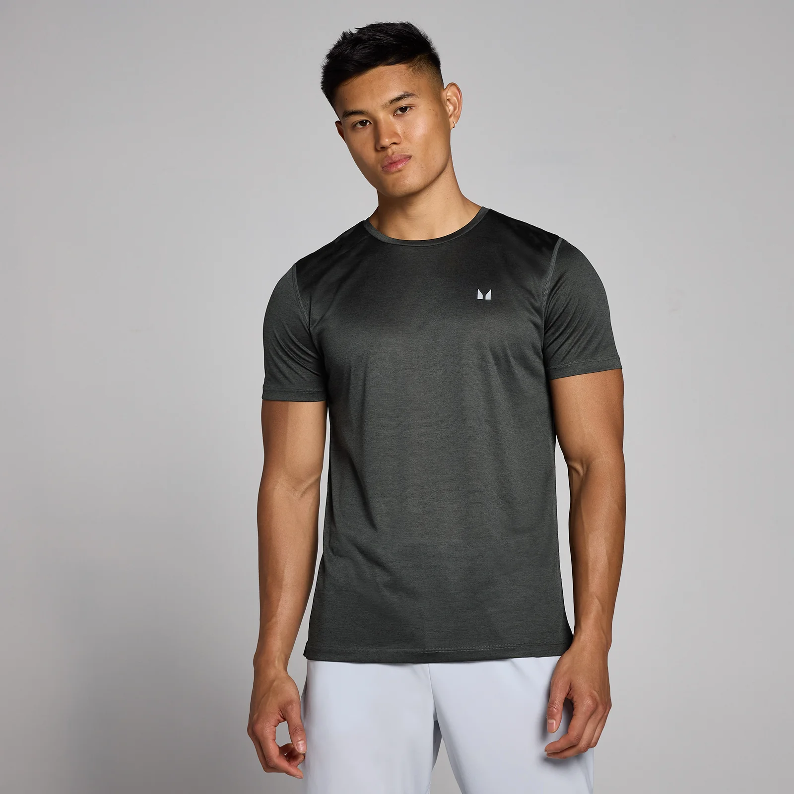 T-shirt MP Tempo mélange da uomo - Nero slavato - M Immagine 1