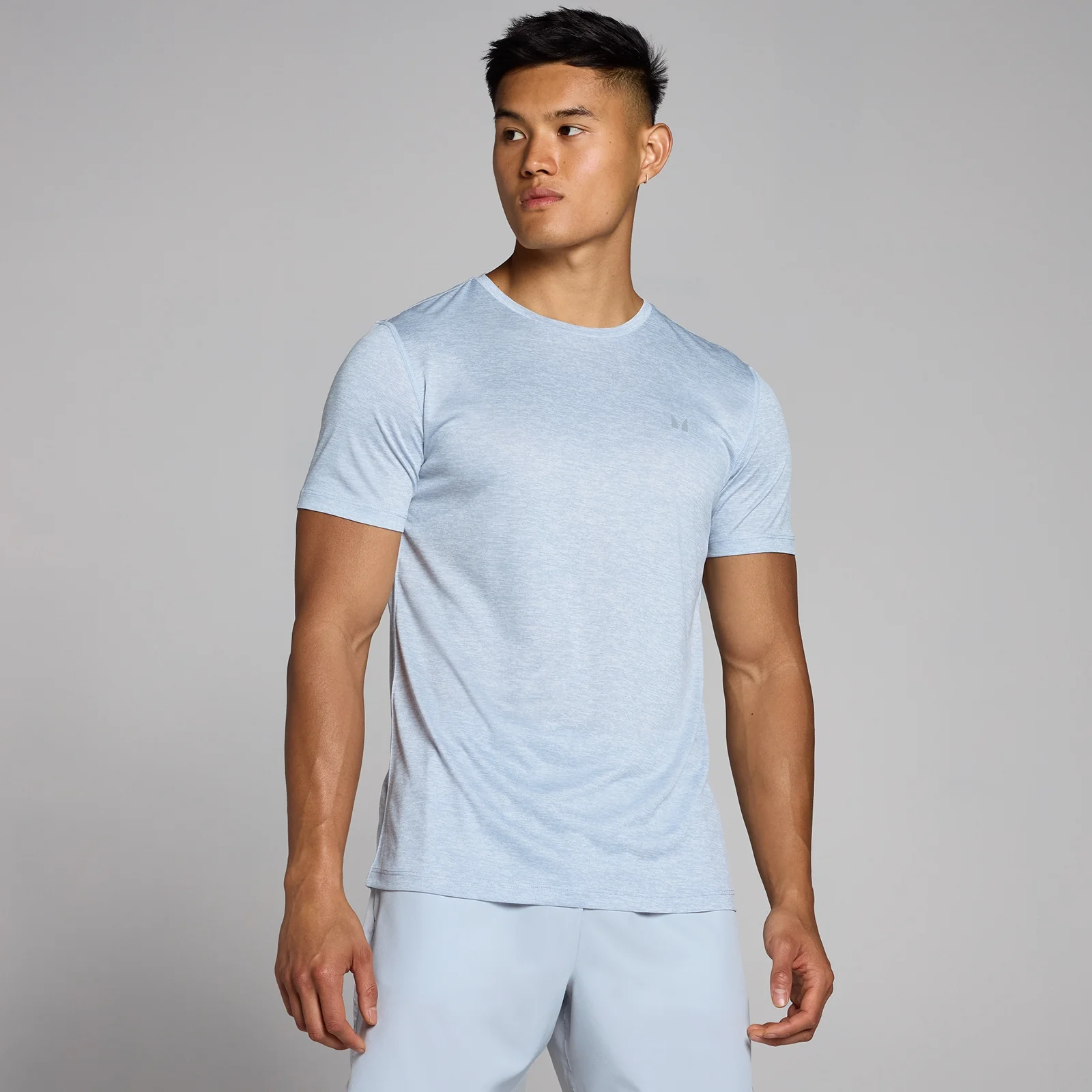 T-shirt MP Tempo mélange da uomo - Grigio ghiaccio - XS Immagine 1