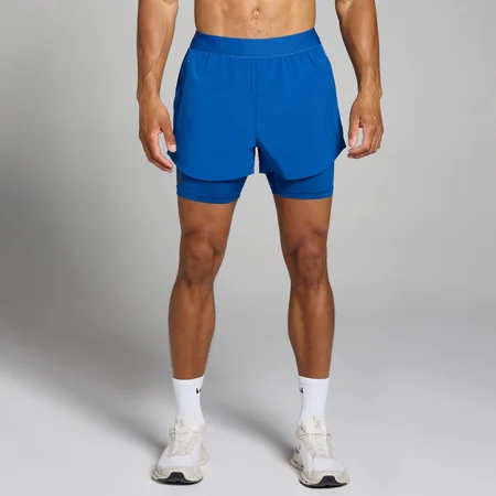 Pantaloncini ampi 2 in 1 MP Tempo da uomo - Azzurro intenso