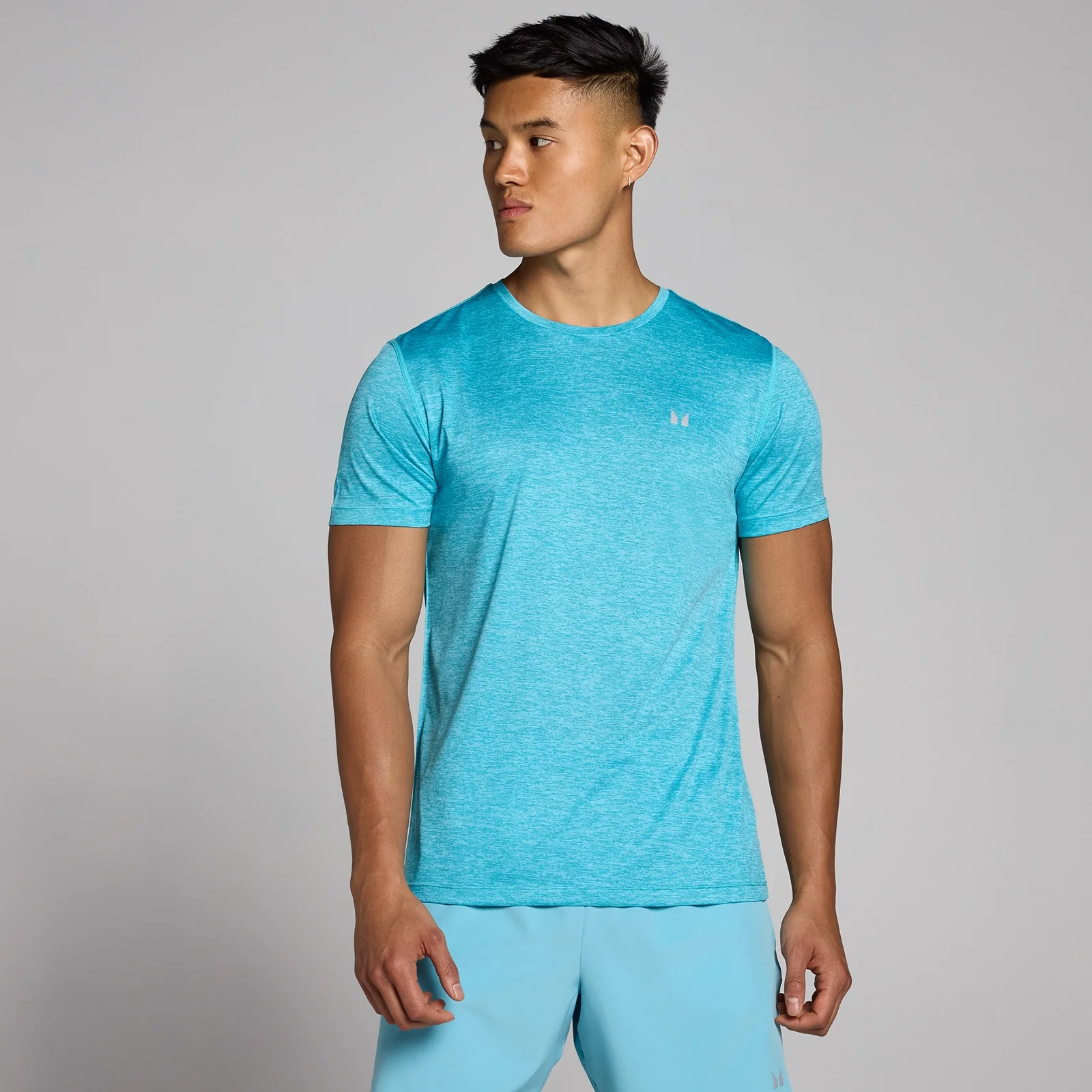 T-shirt MP Tempo mélange da uomo - Ciano - M Immagine 1