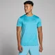 T-shirt MP Tempo mélange da uomo - Ciano