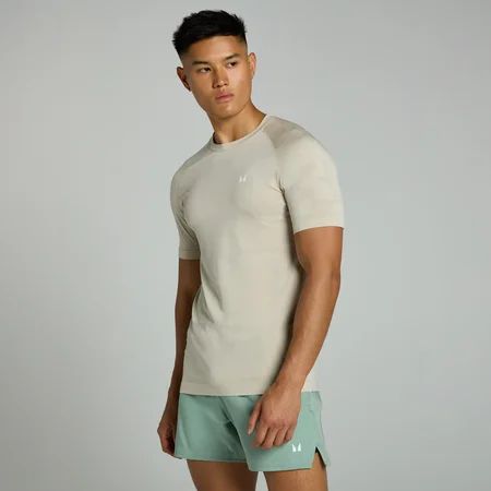 T-shirt senza cuciture MP Tempo da uomo - Grigio cenere