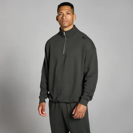 Maglia con cerniera 1/4 MP Tempo da uomo - Grigio notte