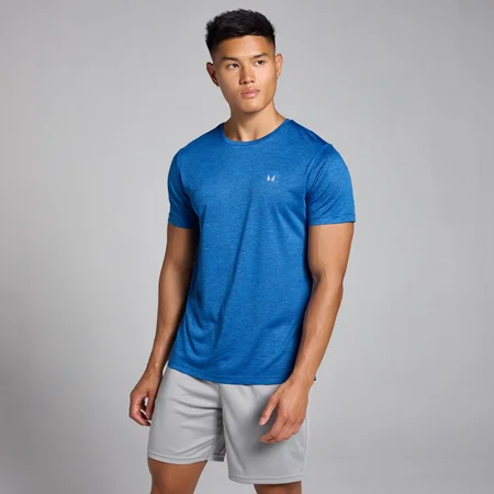 T-shirt MP Tempo mélange da uomo - True Blue