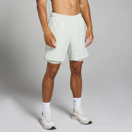 Pantaloncini sportivi 2 in 1 MP da uomo - Misty Green