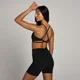 Reggiseno sportivo con spalline sulla schiena MP Tempo - Nero