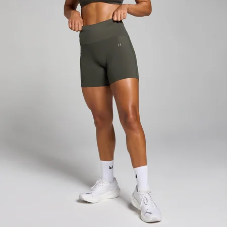 Pantaloncini a vita alta MP Tempo da donna - Grigio notte