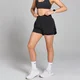 Pantaloncini sportivi plissettati MP Velocity da donna - Nero