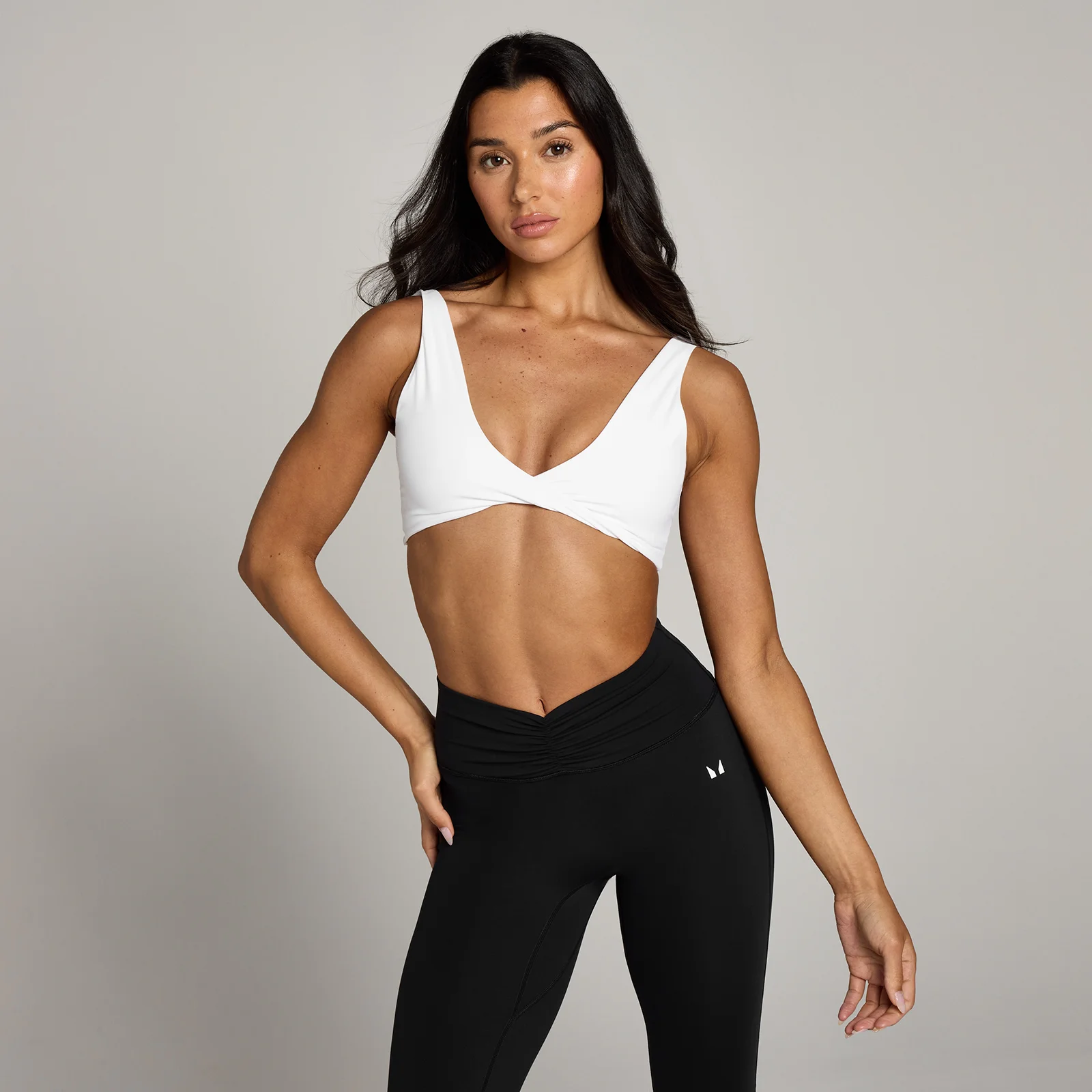 OACE Reggiseno Sportivo Donna Grigio con Logo (INT S OACE Reggiseno Sportivo Donna Grigio con Logo (INT S