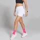 Pantaloncini sportivi plissettati MP Velocity da donna - Bianco